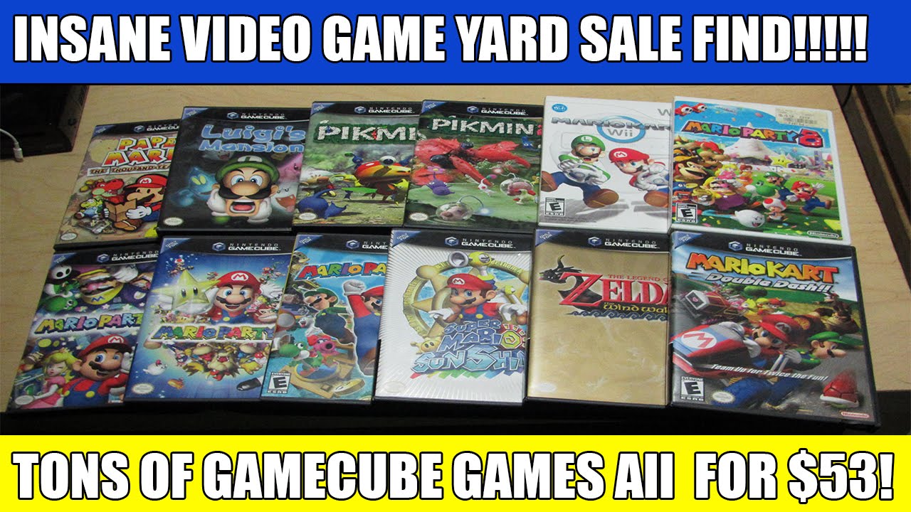 INSANE YARD SALE VIDEO GAME FIND! TONS OF GAMECUBE GAMES! YouTube