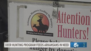 Deer hunting program feeds Arkansans in need