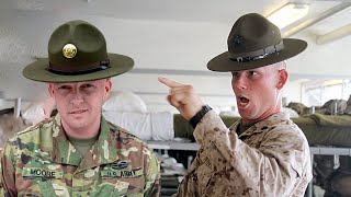 Marine Corps Drill Instructors Vs Army Drill Sgts Marine Reacts