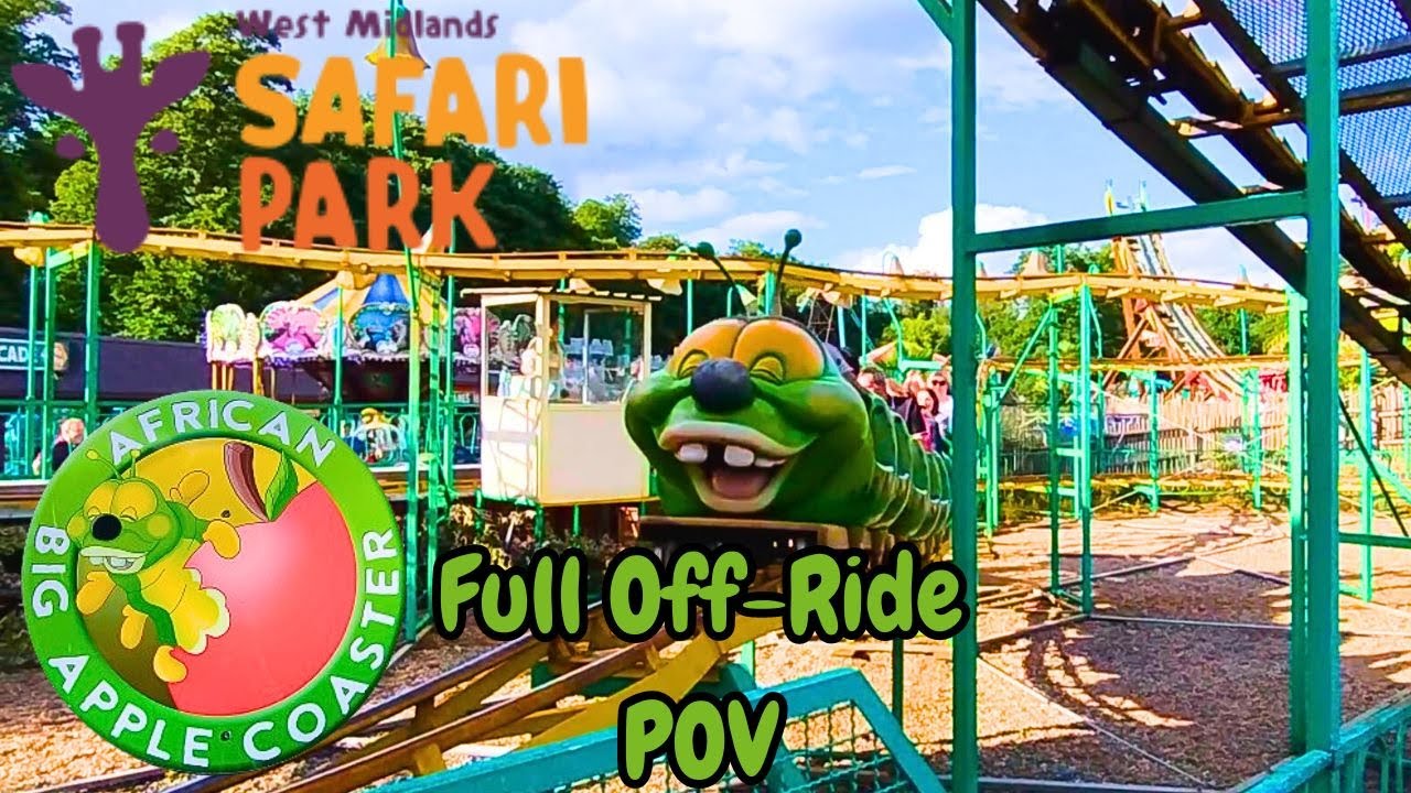 African Big Apple Coaster Full Off-Ride POV at West Midlands Safari Park
