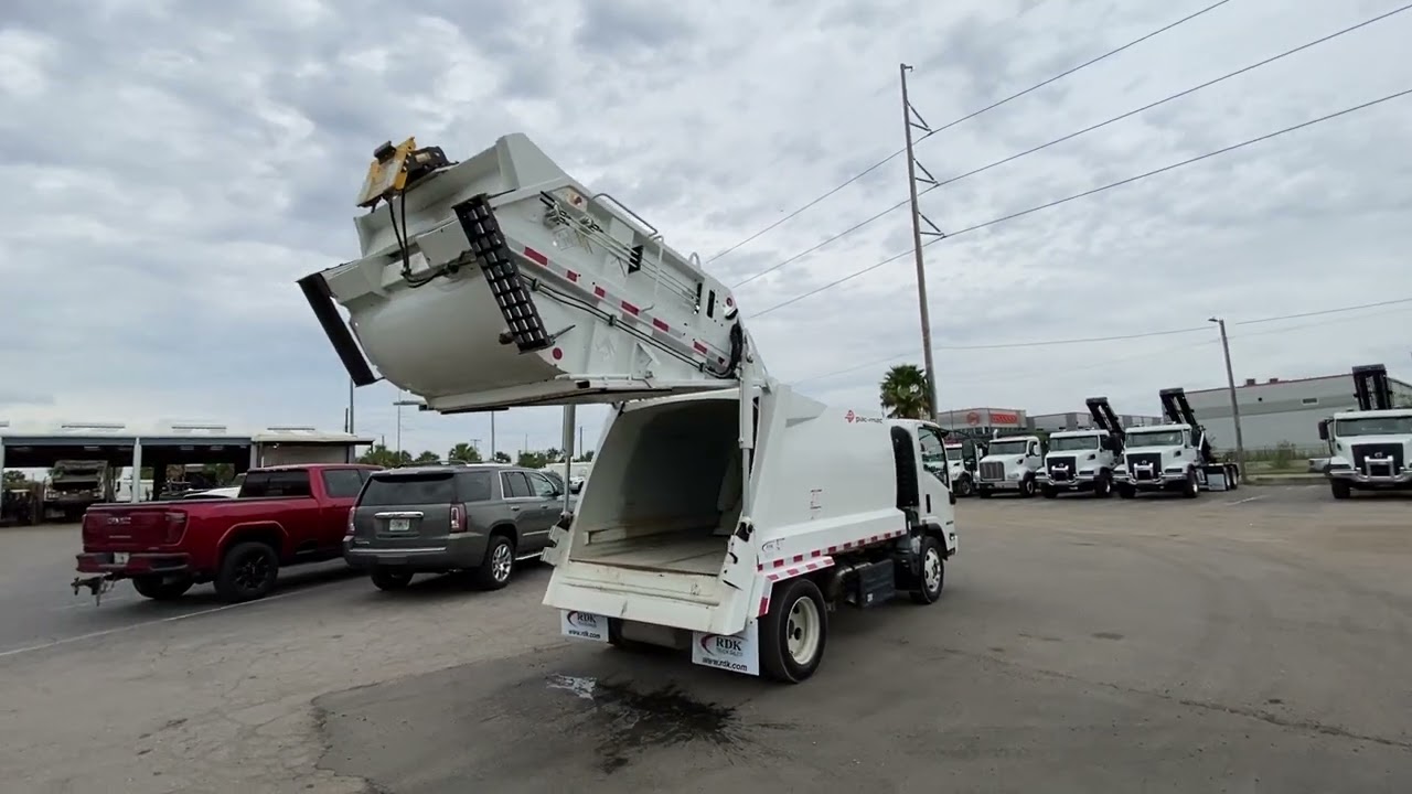 2023 Isuzu NRR 8yd Pac Mac Rear Loader Garbage Truck - 108708