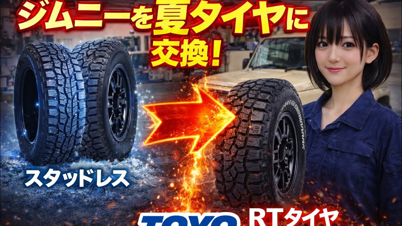 ジムニーJB64】スタッドレスに交換！TOYOタイヤ オブザーブW/T-W/T-R