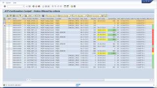 SAP APO ATP Confirmation Cockpit Demo