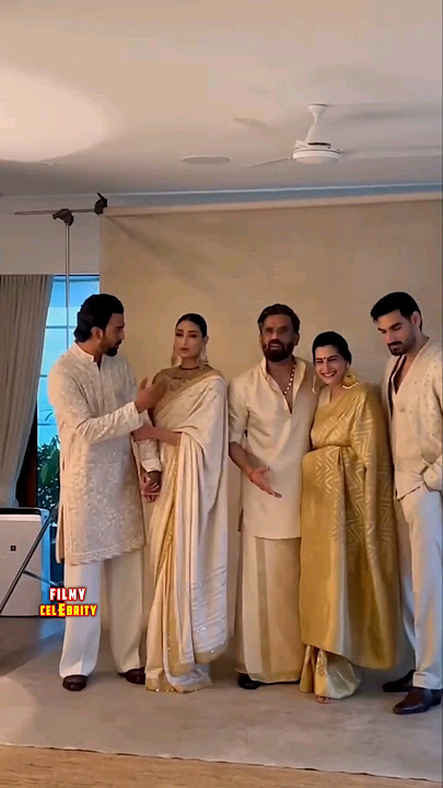 Sunil Shetty wife Mana Shetty daughter Athiya Shetty son in law kl Rahul and son Ahan Shetty#family