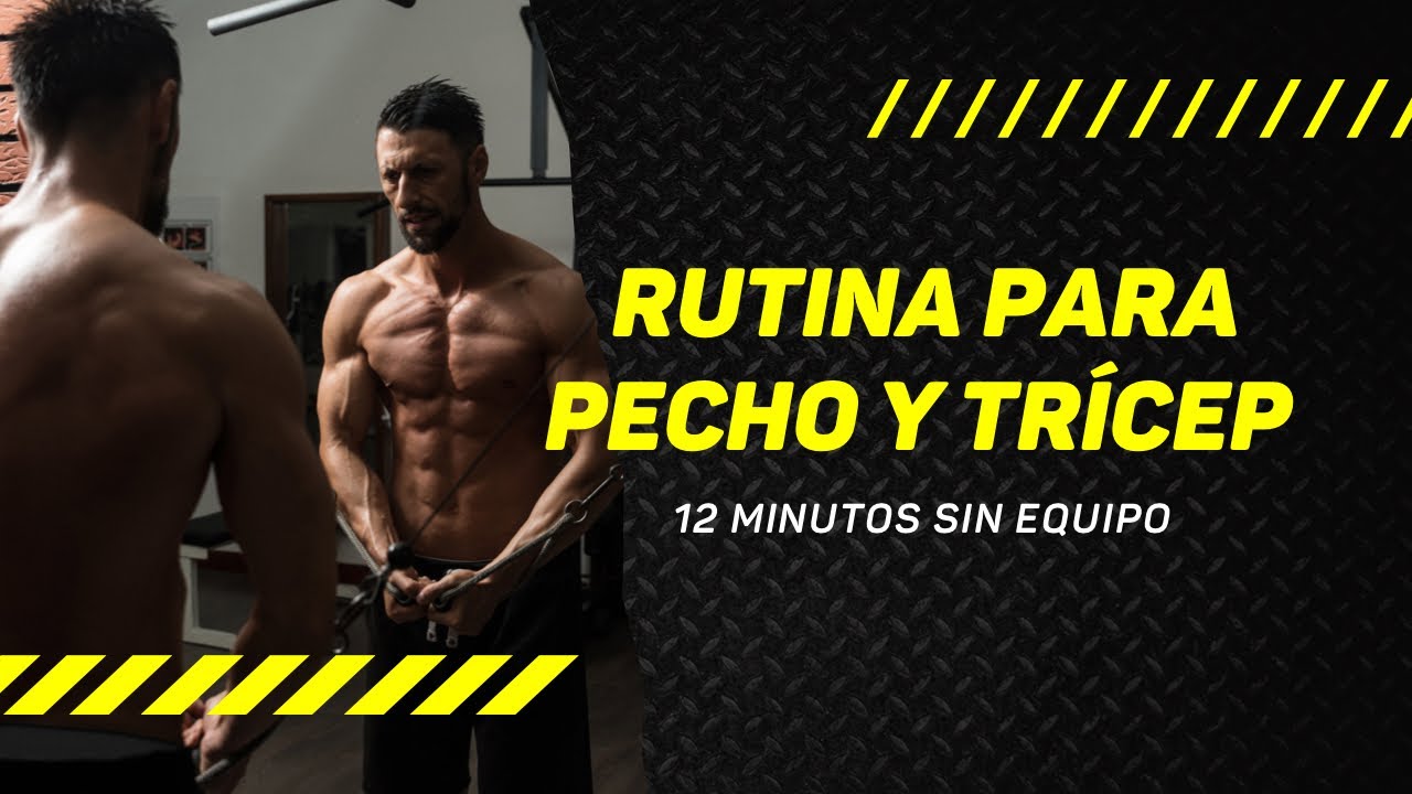 Entrenamiento de pecho y tríceps para hacer en casa | Rutina de 12 ...