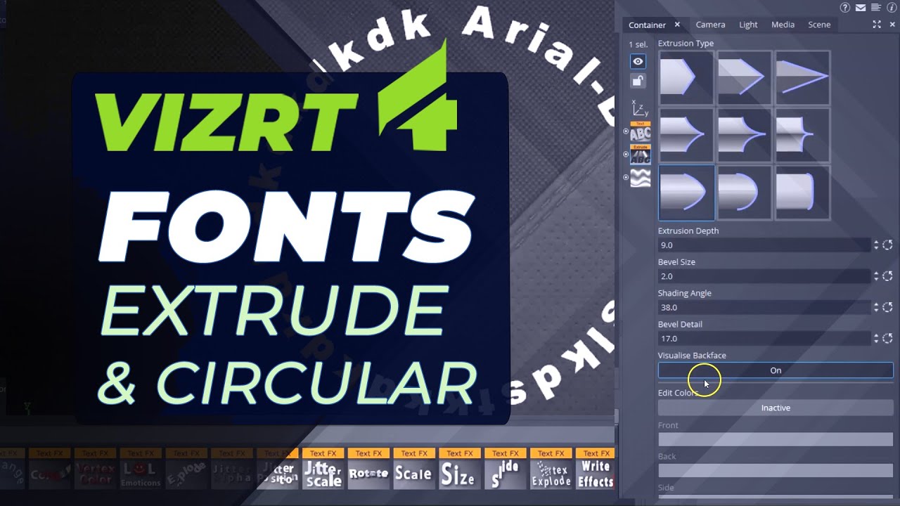 How to Create 3D & Circular Text in Vizrt
