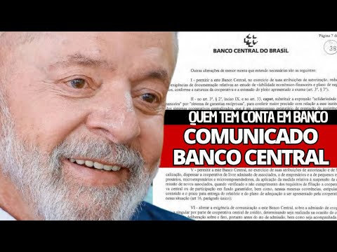 BANCO CENTRAL EMITE COMUNICADO GERAL PARA TODOS OS DONOS DE CONTAS DO BRADESCO, ITAÚ E CAIXA