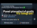 Panel pterodactyl gratis via telegram!