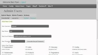 Refresh CMS - Admin Users