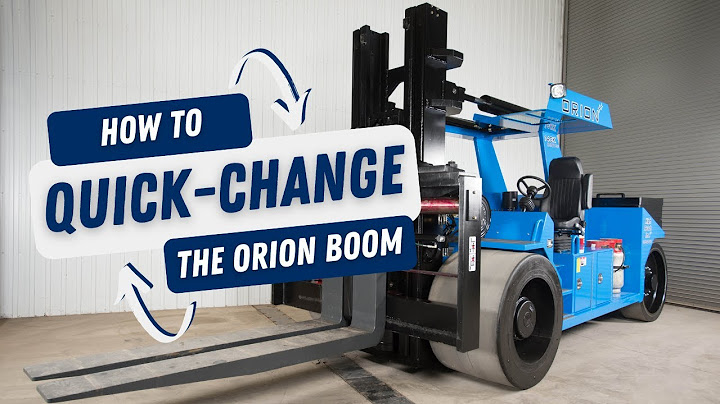 How-To: ORION Quick-Change from Forks to Boom