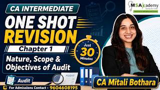 Audit Ch 1- One Shot Revision - Nature Scope And Objective Of Audit
