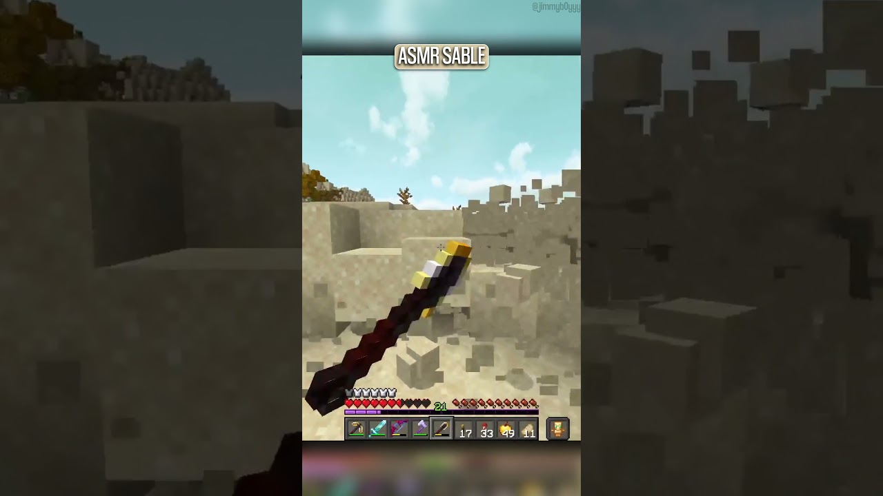 De l'asmr sur Minecraft