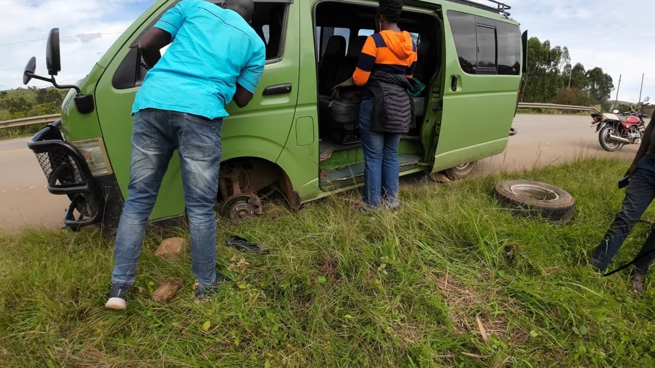 Lost a wheel | Surviving Kisoro -  Mbarara highway, Uganda 4K