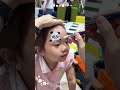 Panda face painting #makeup #art #painting
