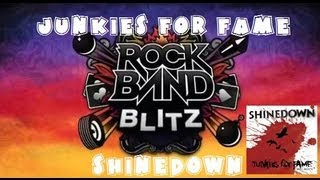 Shinedown - Junkies for Fame - Rock Band Blitz Playthrough (5 Gold Stars)