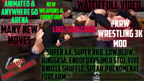 WR3D Kingreal wrestling or wrestling 3k mod