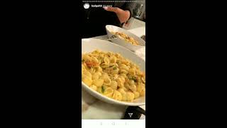 Superstar Rihanna cooking chiken & pasta for friends
