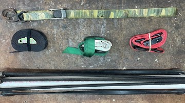 Tool organization cheap - bungee cords and ratchet straps - my two favorite methods