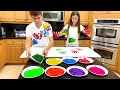 Nastya and Artem - bright story about paints