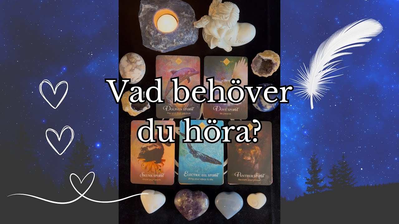 VAD BEHÖVER DU HÖRA? 👂🤔🤗 Tarot ✨ Pick a Card ✨