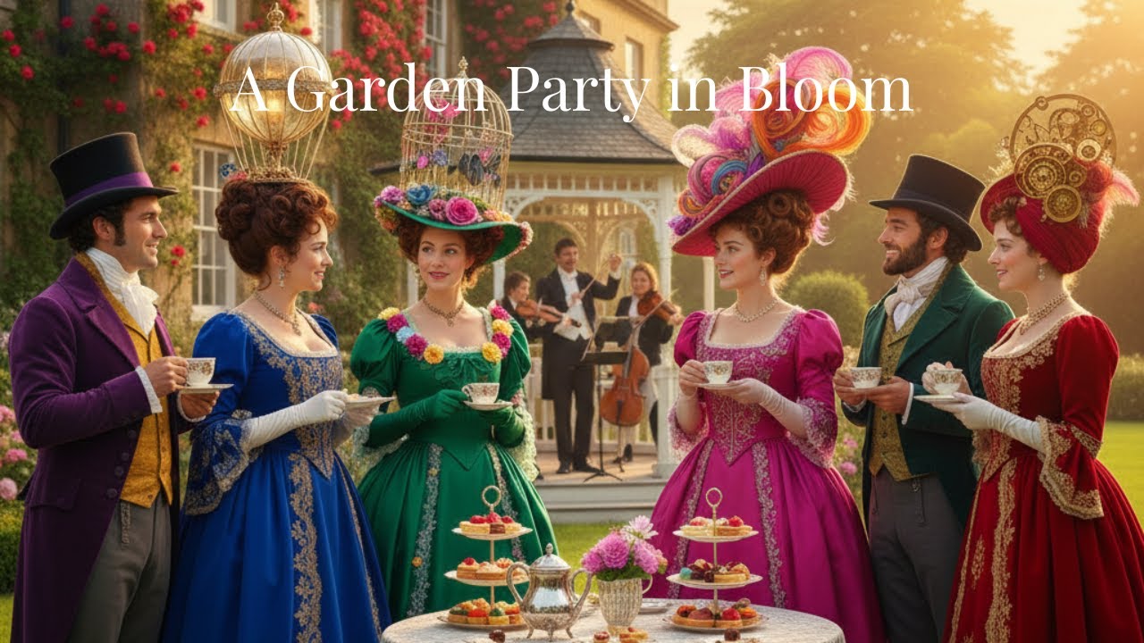 A Garden Party in Bloom | Bridgerton-Inspired Instrumental Music | Regency Garden Party  (1 Hour)