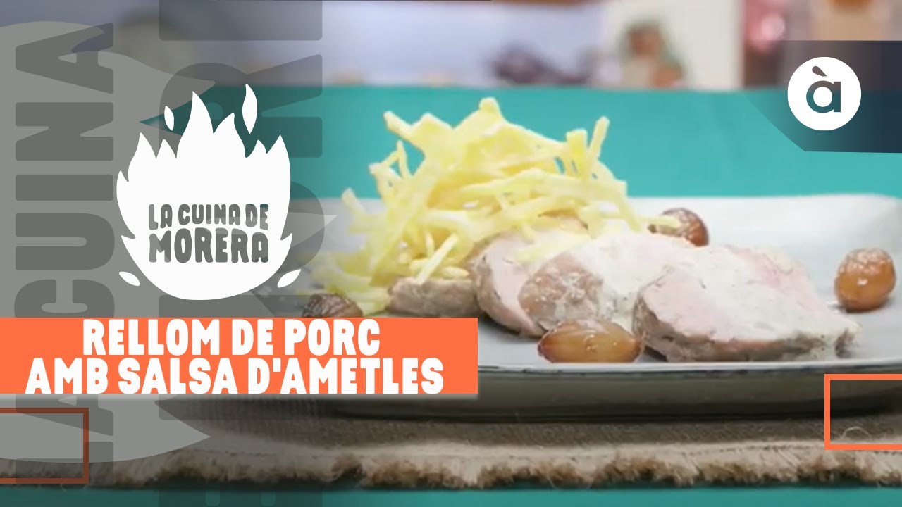 Rellom de porc amb salsa d'ametles