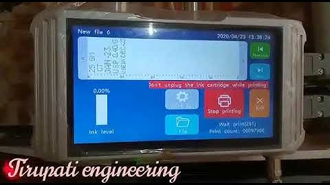 Winding rewinding machine with 7" TIJ (unlock) chaina besed printer