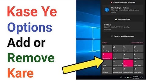 How to Add or Remove Quick Actions in Action Center in Windows 10