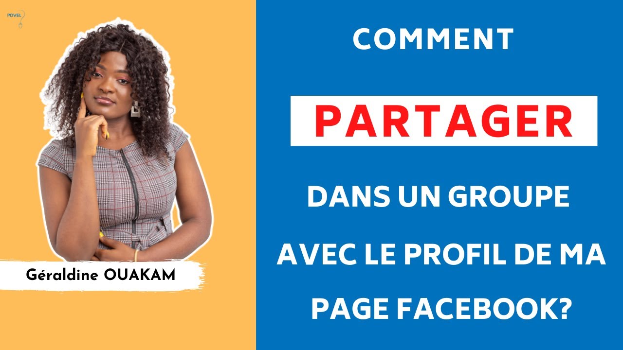 Comment partager dans un groupe Facebook avec le profil de ma page?