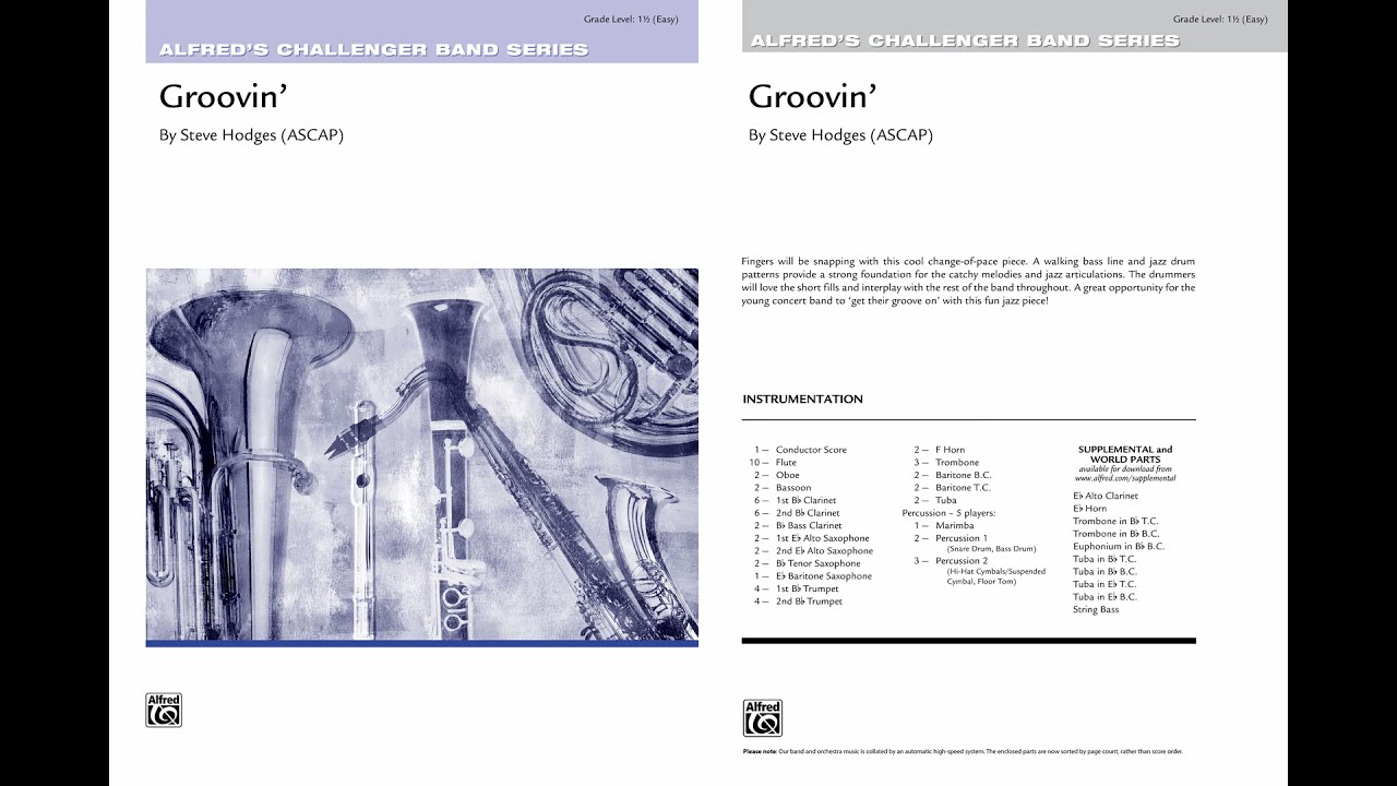 Groovin', by Steve Hodges – Score & Sound
