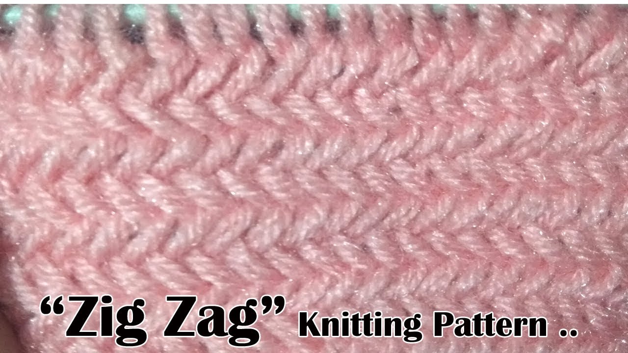 ZIG Zag Beautiful Knitting pattern Design 2018