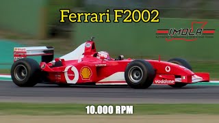 Ferrari F2002 Screaming V10 Engine Imola Circuit F1 Clienti 10.000 Rpm