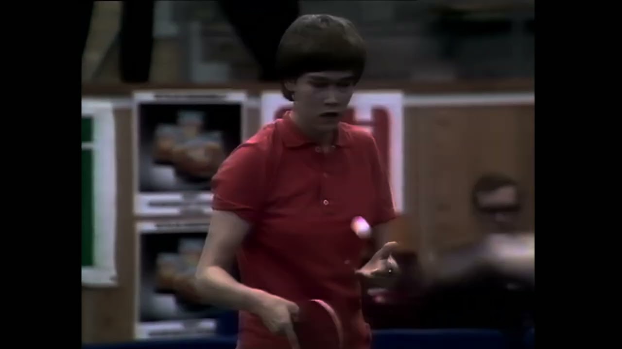 Tafeltennis Bettine Vriesekoop - Gabriella Szabo februari 1979 (4K)