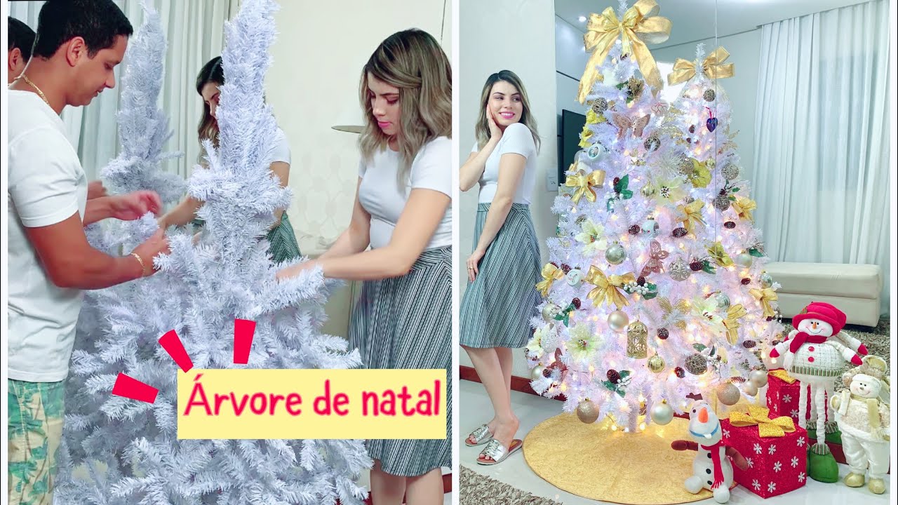 Arvore de Natal Branca Pequena 30 cm