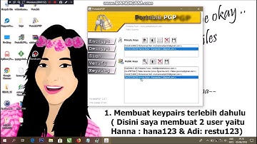 Enkripsi dan dekripsi menggunakan PortablePGP