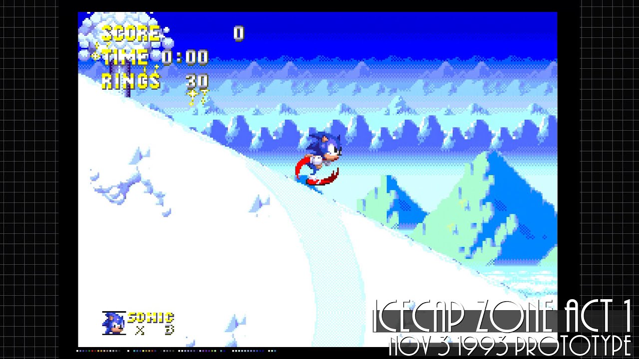 IceCap Zone Act 1 - Sonic 3 (Nov 3 1993 Prototype)