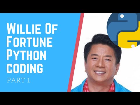 Willie of Fortune - Code Python with Me | Part 1 | Programming Philippines