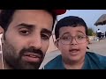 سعود القحطاني مع الولد الصغير بث تيك توك 