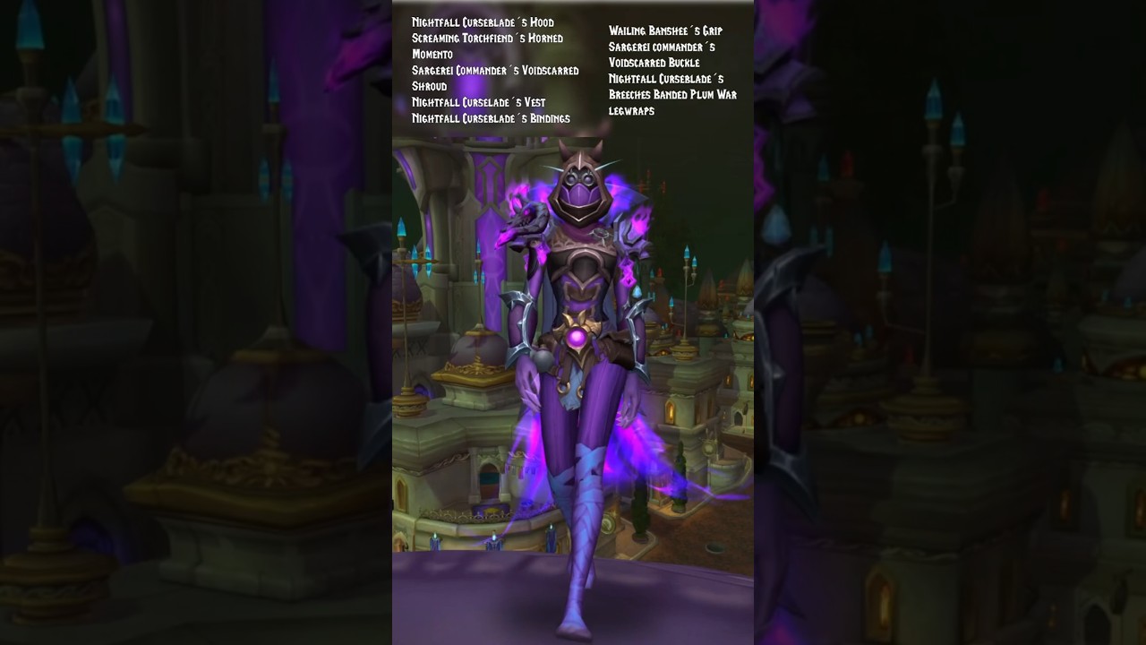 Purple Demon Hunter Transmog – Violet Abyssblade | Mog & Manor