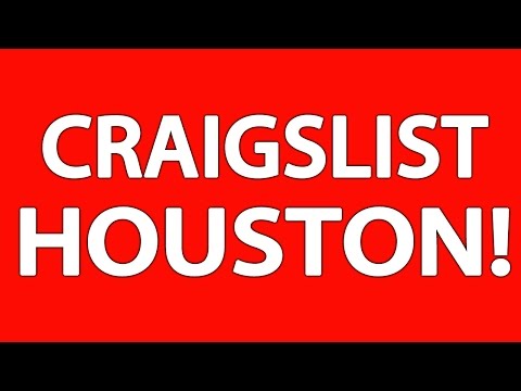 Craigslist Houston TX: Surprising Things People Sell