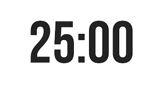25 MINUTE TIMER - COUNTDOWN TIMER (MINIMAL)
