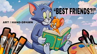 “You’ve NEVER Seen Tom & Jerry Like This… 😭📚”  | #art #artwork #drawingtimelapse #tomandjerry screenshot 1