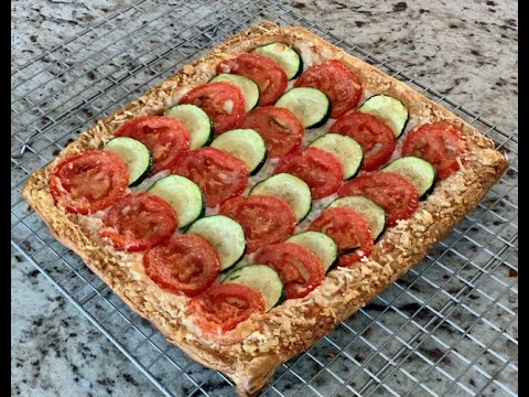 Tomato & Zucchini Tart / Puff Pastry Tart Recipe