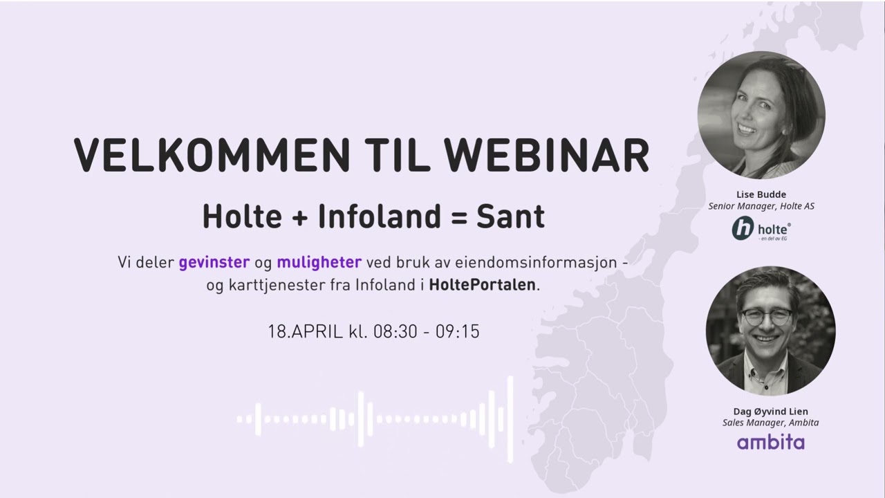 Opptak webinar Holte + Infoland = Sant