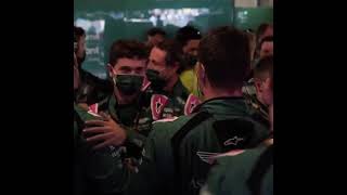 Aston Martin celebrate Vettel's P5...