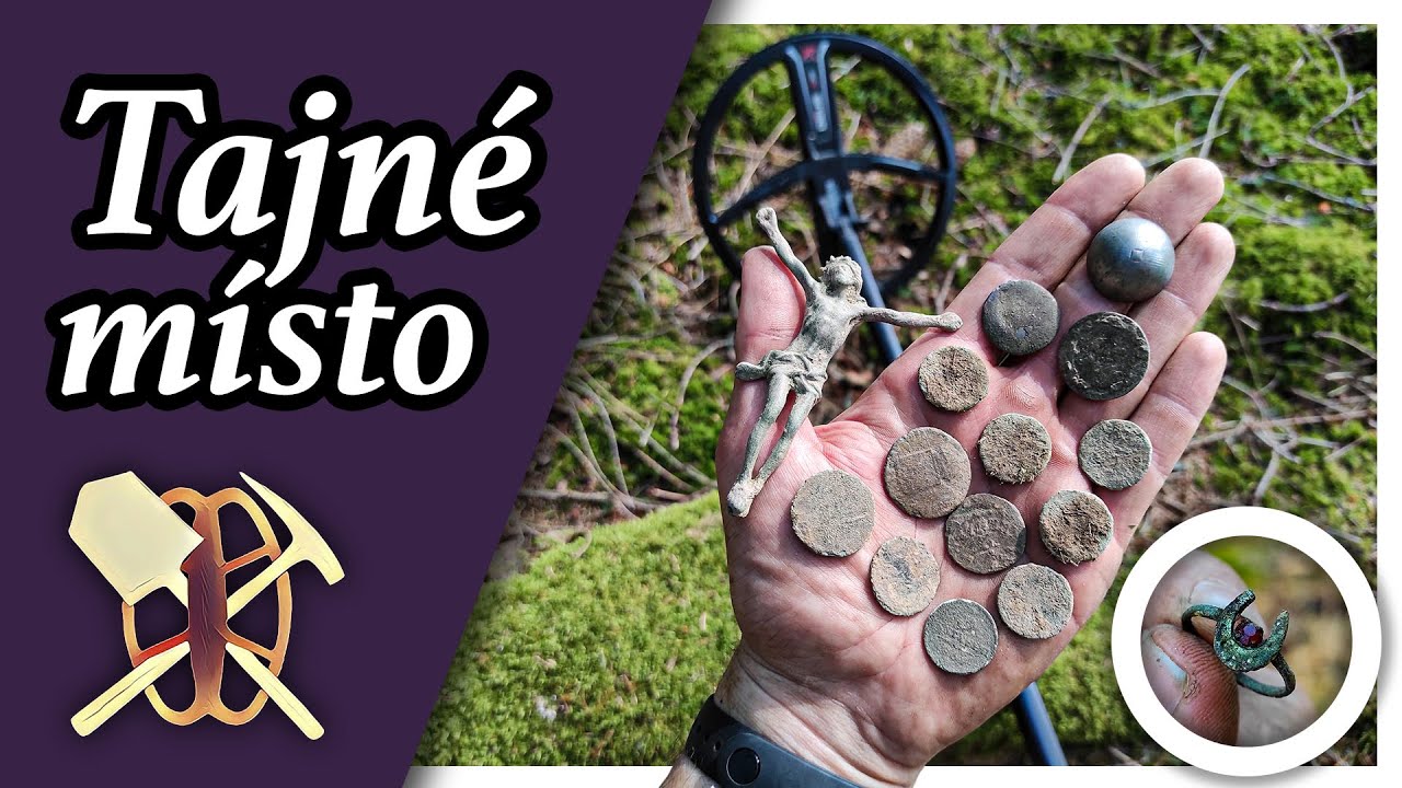 Prsten, mince a největší soška objevená detektorem kovů