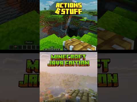 Minecraft Animations: Actions & Stuff 1.11 (Bedrock) vs Default Minecraft (Java) #shorts #minecraft