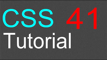 CSS Tutorial for Beginners - 41 - Vertical menu