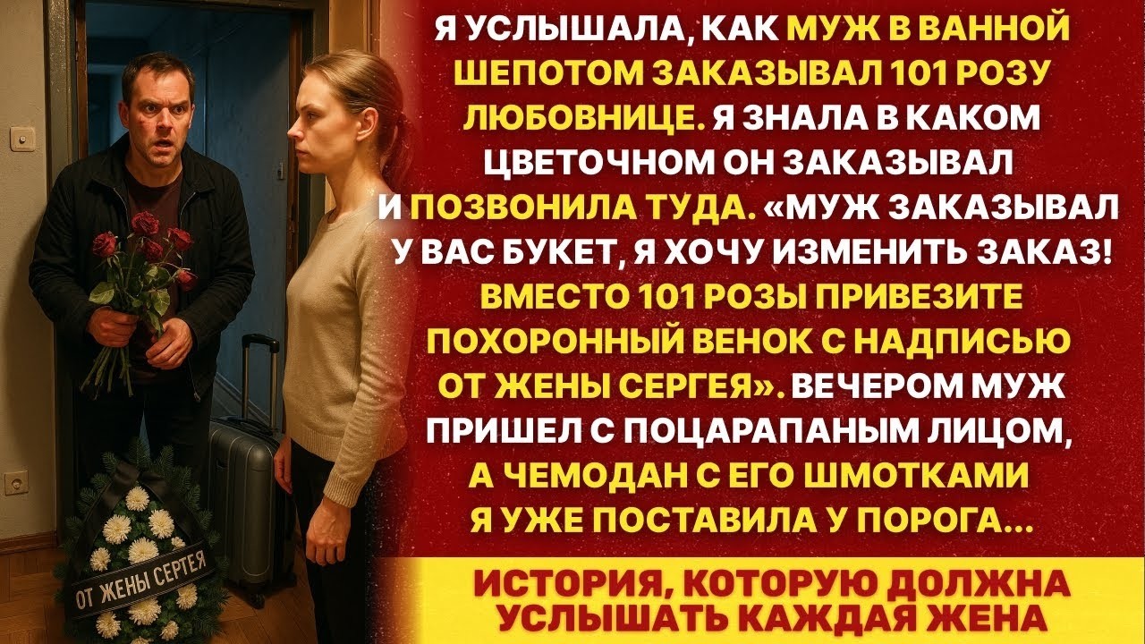 Любовнице мужа отправили похоронный венок вместо 101 розы