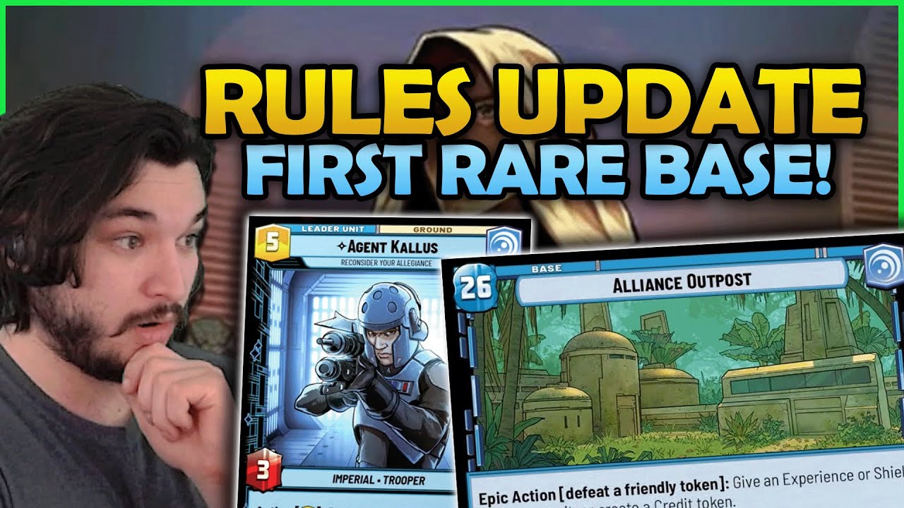 RULES UPDATE! FIRST RARE BASE OF Set 7! | Star Wars Unlimited